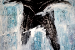 Force T, 60x90cm, acrylic, charcoal on canvas,2015