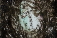 BioPortret in Good Friday,bio soil, acrylic on canvas, 50x50cm, 2016