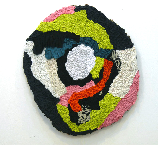 Cris, 2013, textile on wire, diameter 90cm